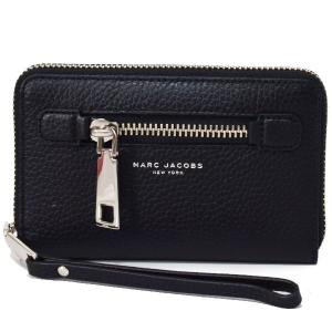 マークマークジェイコブス 長財布 MARC JACOBS レザー フォン ウォレット リストレット iPhone 財布 ブラック M0008455｜pike-st