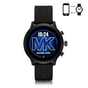 マイケルコース 時計 MICHAEL KORS シリコン アルミニウム アクセス MKGO タッチスクリーン スマート ウォッチ 腕時計 ブラック MKT5072｜pike-st