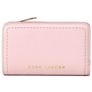 マークジェイコブス 財布 MARC JACOBS レザー ザ グルーヴ ロゴ コンパクト ウォレット 二つ折り財布 ピーチウィップ S104L01SP21｜pike-st