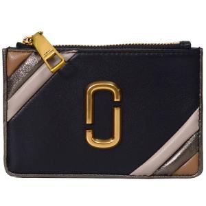 マークジェイコブス コインケース MARC JACOBS レザー ザ グラム ショット DOUBLE J キーリング付き ウォレット カードケース ブラックマルチ S162L01RE21｜pike-st