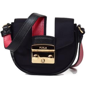 フルラ バッグ FURLA ポリエステル レザー メトロポリス ストライプ クロスボディ 斜めがけ ...