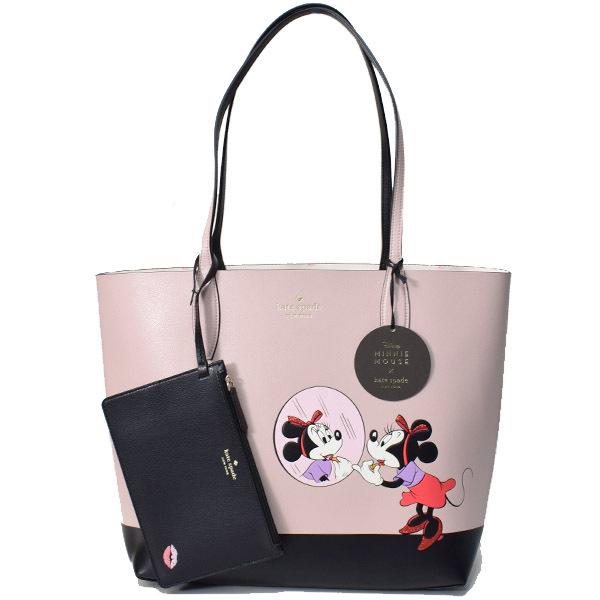 ケイトスペード バッグ katespade グレインレザー ディズニー コラボ リストレットポーチ付...