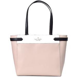 ケイトスペード バッグ katespade レザー ラップトップ バイカラー ラージ トート バッグ ウォームベージュマルチ WKRU7098｜pike-st