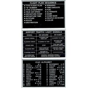 フライトプラン・ICAO・ライトシグナルプラカ...の詳細画像1