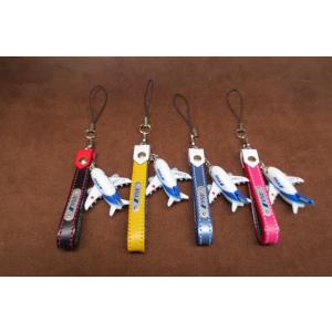 ＡＮＡ航空グッズ　本革カラフルストラップANA