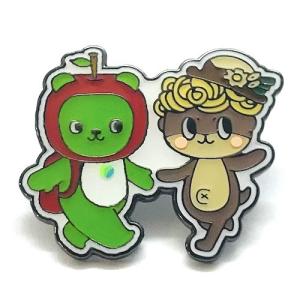 アルクマ＆ご当地キャラクター/さのまる ピンバッジ