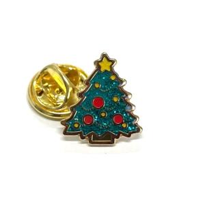 クリスマス ツリー Blue ピンバッジ : ピンバッジ・BIGWAVE