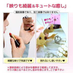 コンパクトミラー 鏡 薄い カード型 ハンド ...の詳細画像2
