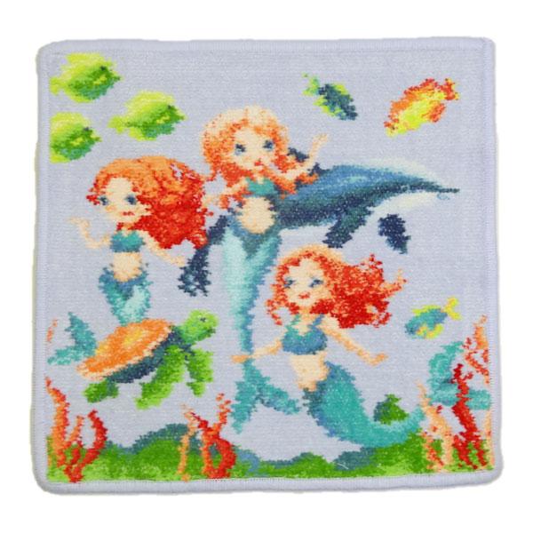 フェイラー  ハンドタオル25cm Mermaid Dreams マーメイド 人魚 ライトブルー