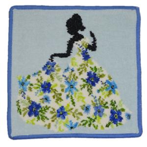 フェイラー  ハンドタオル25cm Miss Flower(ブルー)