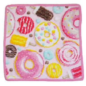 フェイラー ハンドタオル25cm Pink and Sweet(ドーナッツ)
