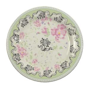 ジアン Les Depareillees Oiseau(鳥柄/ブルー) デザートプレート23.2cm