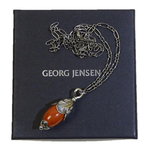 2024 ジョージジェンセン イヤーペンダント レッドジャスパー