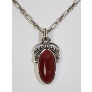 ジョージジェンセン　イヤーペンダント 2005 (カーネリアン)