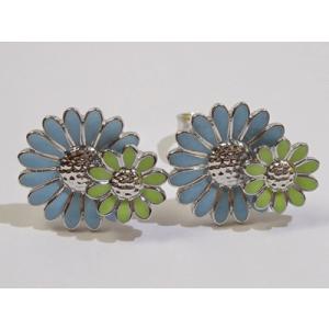 ジョージジェンセン  ピアス スティーヌ・ゴヤ Daisy(ブルー/グリーン)1.3cm