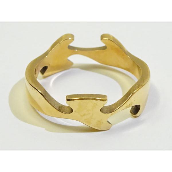 ジョージジェンセン フュージョンリング ピンクゴールド センターパーツ DKサイズ52号