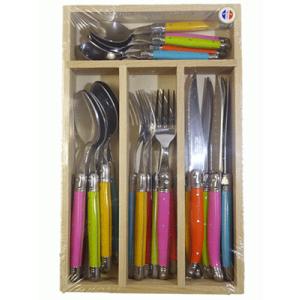 ライヨール ラギオール ディナーカトラリー24ピースセット 木箱入り ミニオンカラー