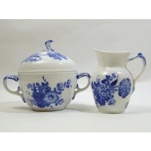 ロイヤルコペンハーゲン　ブルーフラワーカーブ シュガーとクリーマーのセット