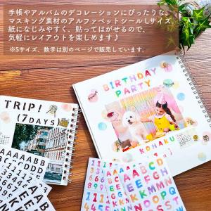 文字シール Lサイズ アルファベット デコレー...の詳細画像1