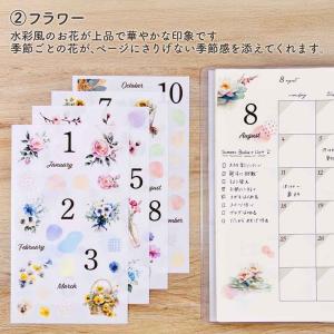 マスキングシール・扉 1年分 シール 手帳 ス...の詳細画像4