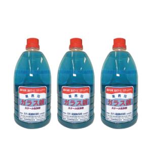 ガラス鏡スケール洗浄剤    ウロコ状に付いたスケール・ 水垢取り洗剤   送料無料   1L×3本...