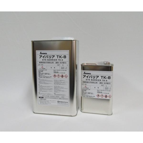 アイバリアTK-8 4L(※配送時間指定不可) 被膜型強力汚染防止・濃色・光沢復元剤 紺商 イシノー...
