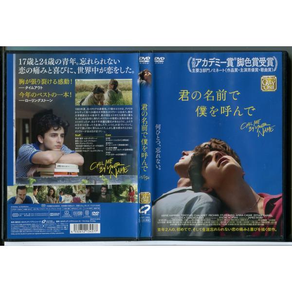 君の名前で僕を呼んで/DVD 中古 レンタル落ち/ティモシー・シャラメ/アーミー・ハマー/c9370