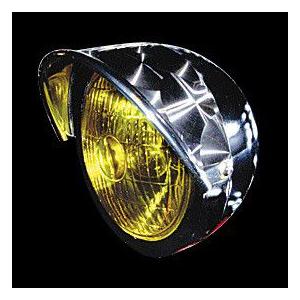 5 1/2フォグランプ　バイザー付　イエローレンズ仕様　1ケ