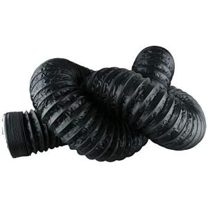 DasMarine ダクトホース フレキエアーダクト低騒音 消音ダクト 耐熱 防水 換気用 PVC排気ホース 送風機用ダクト ア