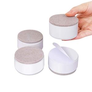 AIRUJIA 高さ調節 60*30mm 4個セット テーブル ベッド こたつの高さ調整 高さ上げる 粘着 高さ調節が簡単にできる 円形 白