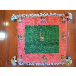 ギャッベ　イラン製シラーズ産　草木染め手織りペルシャ絨毯　ミニサイズ　Ｇ-1091