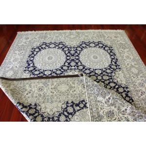 ペルシャ絨毯 コルクウール&シルク【ナインハビ...の詳細画像3