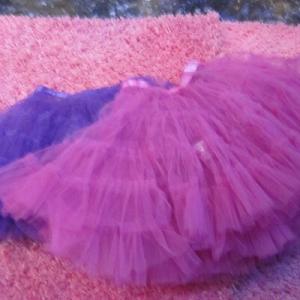 キッズ 子供 女の子 チュチュ スカート 90-110cm ピンク バイオレット