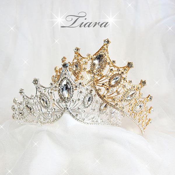 プリンセスティアラ ウエディングティアラ ティアラ ビジュー きれいめ 結婚式 お色直し 成人式 パ...