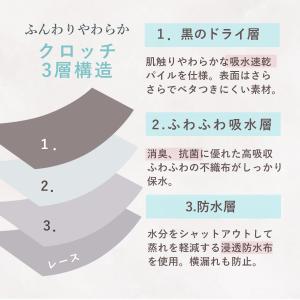 吸水ショーツ 総レース サニタリーショーツ 1...の詳細画像5