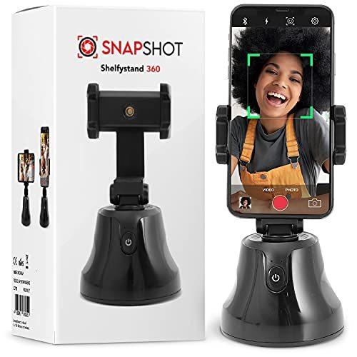 SNAPSHOT ShelfyStand Smart Rotation Selfie Stick -...