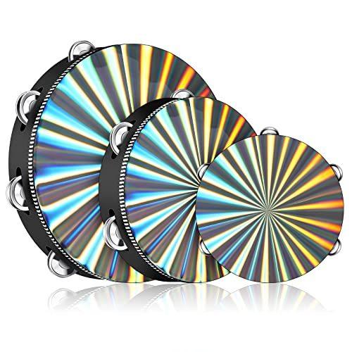 Radiant Tambourine 3 Pieces Tambourines for Adults...