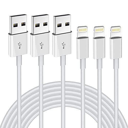 iPhone Charger 3Pack 6FT MFi Certified Lightning C...