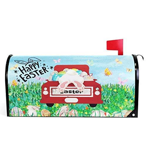 Pfrewn Happy Easter Bunny Mailbox Cover Magnetic O...