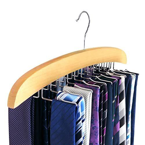 ネクタイハンガー WOODEN TIE HANGER RACK (2)