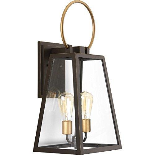 Barnett Collection 2-Light Clear Glass Farmhouse O...