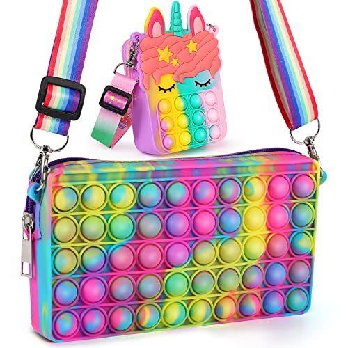 i-FSK Pop Purse It for Girls, 2 Pack Unicorns Gift...