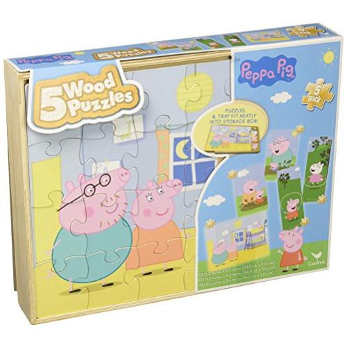 Peppa Pig 5-Wood Puzzle Pack