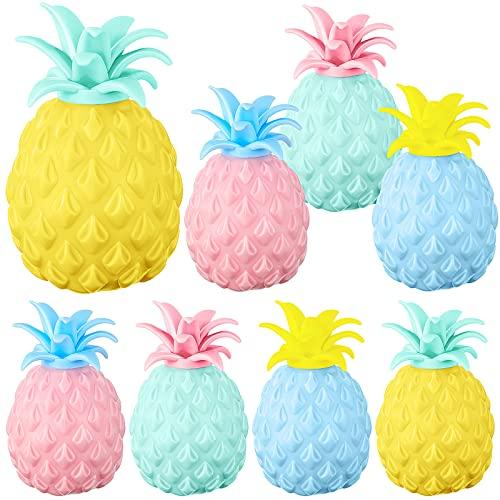 8 Pcs Pineapple Stress Ball Fidget Toys Ball Fruit...