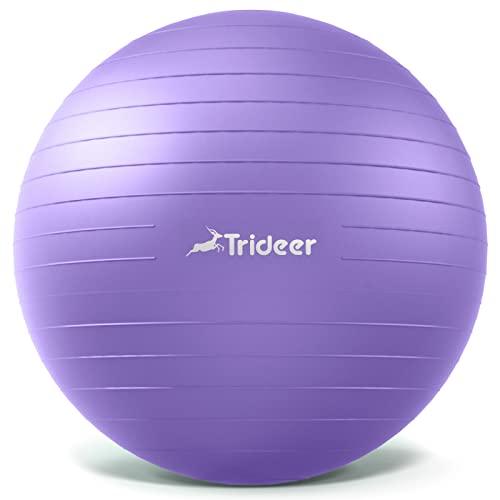 Trideer ヨガボール ? エクササイズボール ピラティス用 安定性 ? アンチバーストとスリッ...