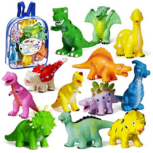 Singrace ベビーバスおもちゃ 恐竜 子供用プールおもちゃ 12個 子供用ウォータートイ ベビ...