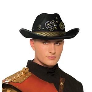 Forum Novelties Men s Hat-Steampunk Cowboy Party Supplies, Standard, Black