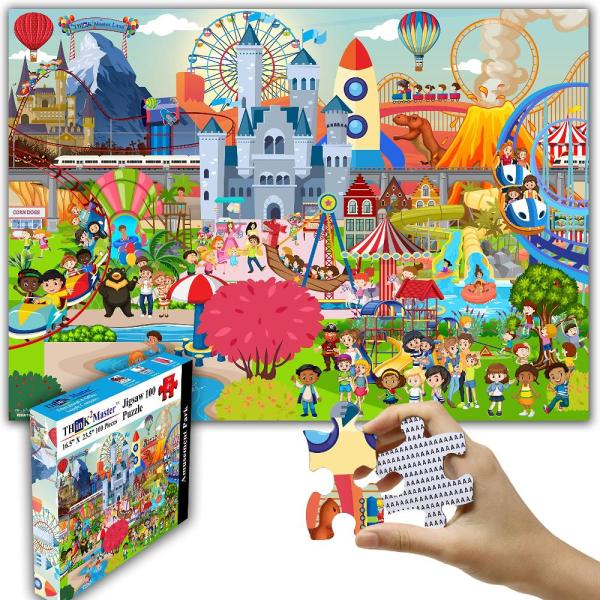 Think2Master Amusement Park 100 Pieces Jigsaw Puzz...