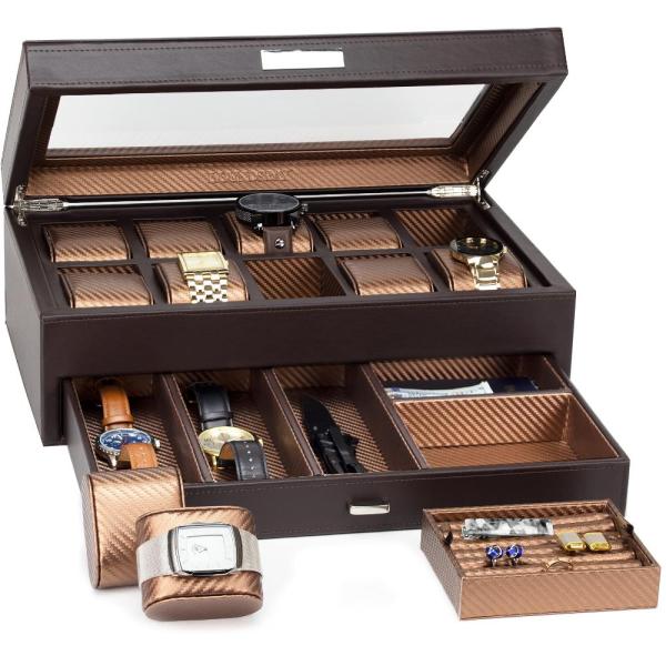 Yachtsman Watch Box Organizer for Men, Watch Case ...