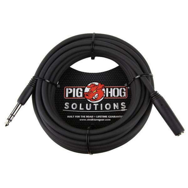 Pig Hog PHX14-25 1/4  TRSF to 1/4  TRSM Headphone ...